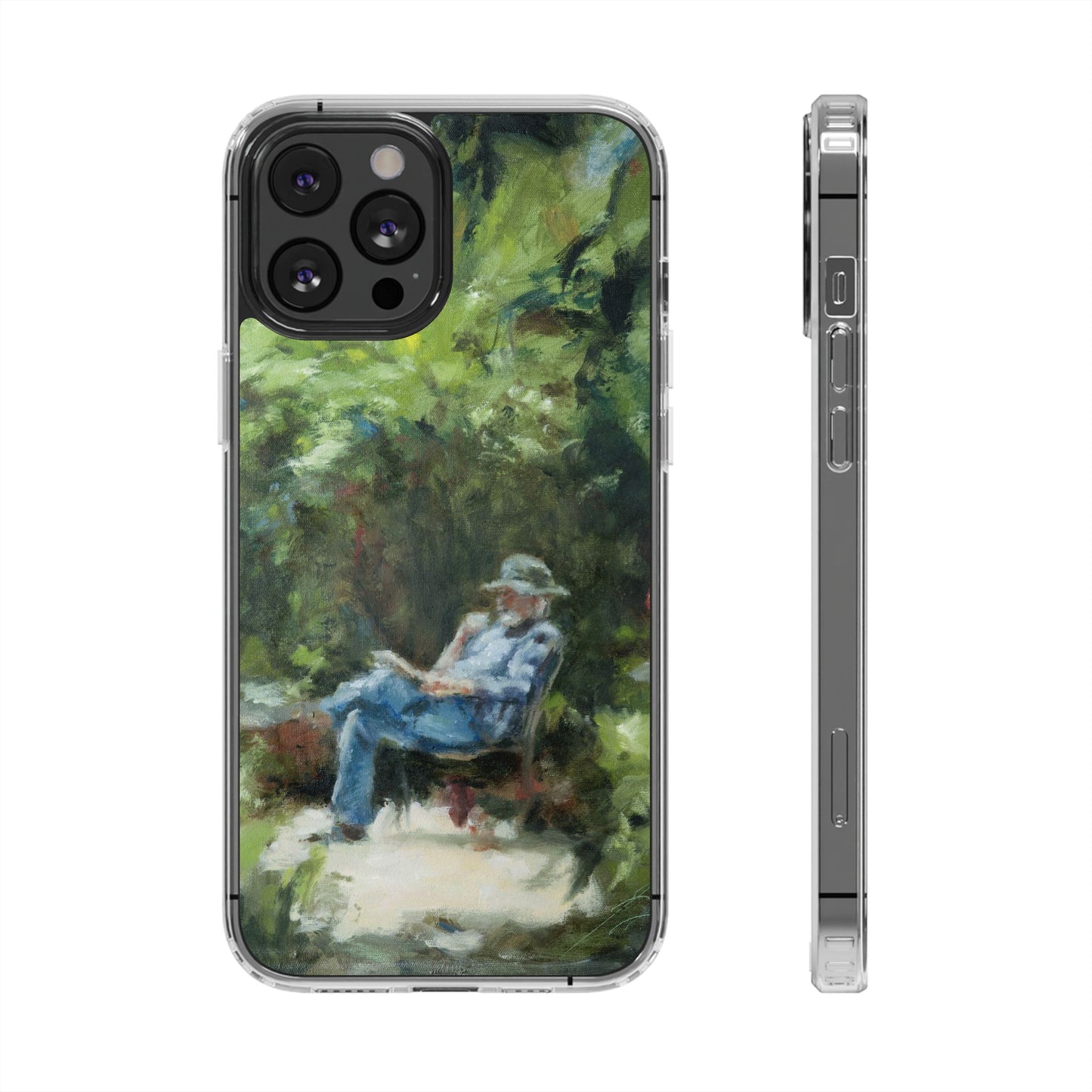 "The Man In The Garden" Painting - Phone Case