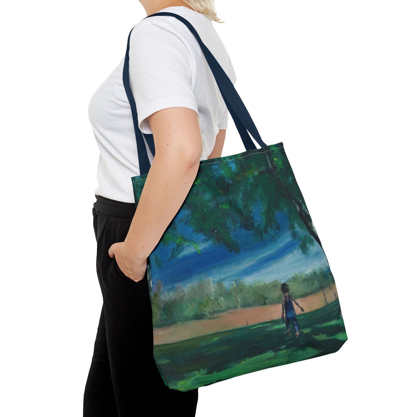 "The Boy In The Field" Painting - Tote Bag