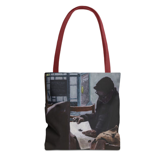 "The Man In The Cigar Shop" Painting - Tote Bag