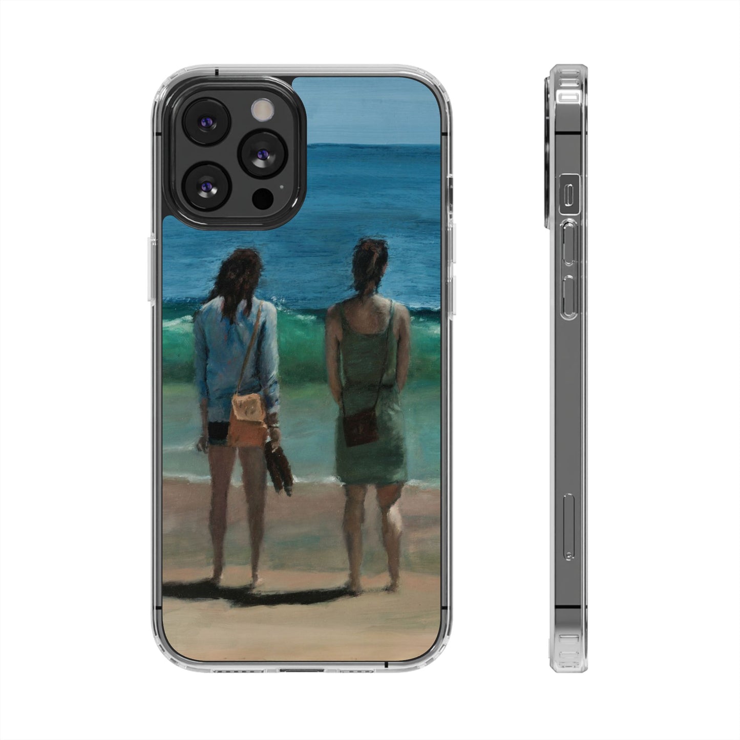 "The Women On The Beach" Painting - Phone Case