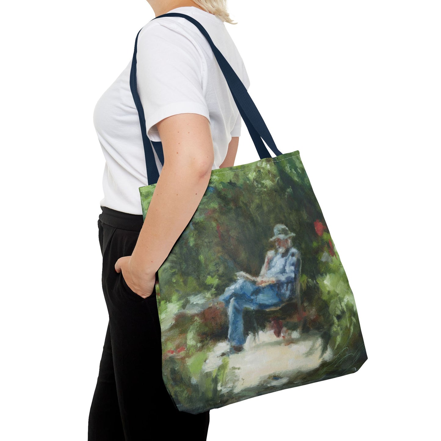 "The Man In The Garden" Painting - Tote Bag