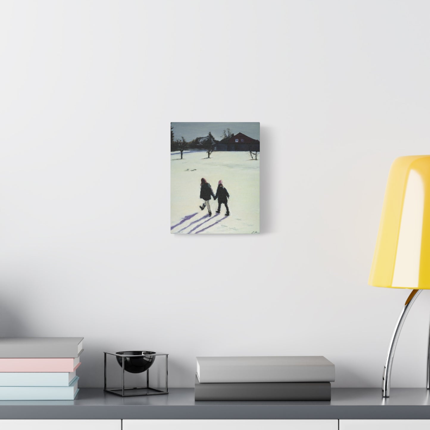 "The Sisters In The Snow" Open Edition Canvas Print