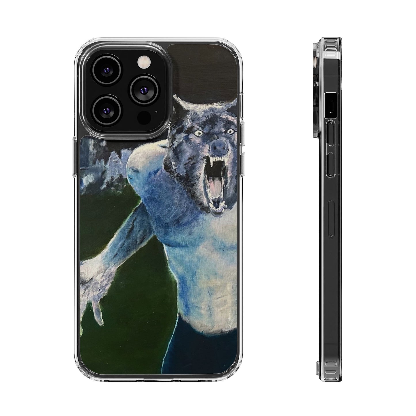 "The Wolfman" Painting - Phone Case