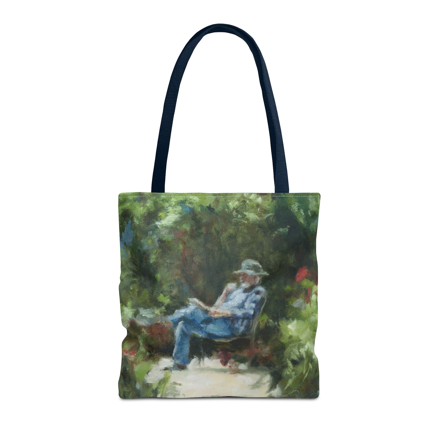 "The Man In The Garden" Painting - Tote Bag