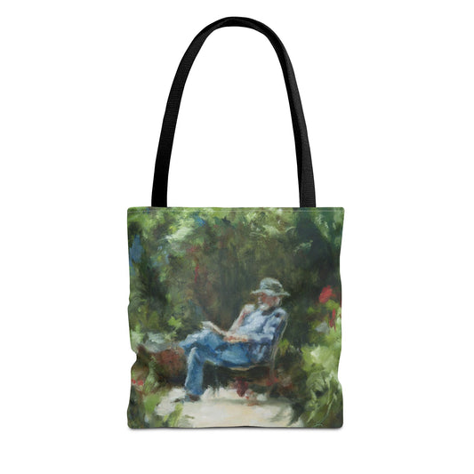 "The Man In The Garden" Painting - Tote Bag