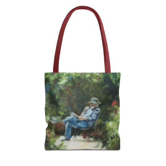 "The Man In The Garden" Painting - Tote Bag