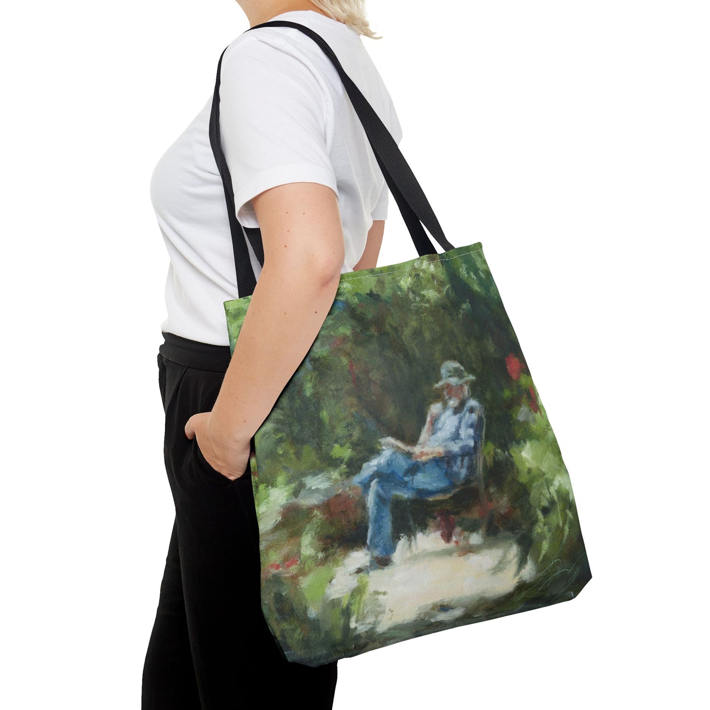 "The Man In The Garden" Painting - Tote Bag