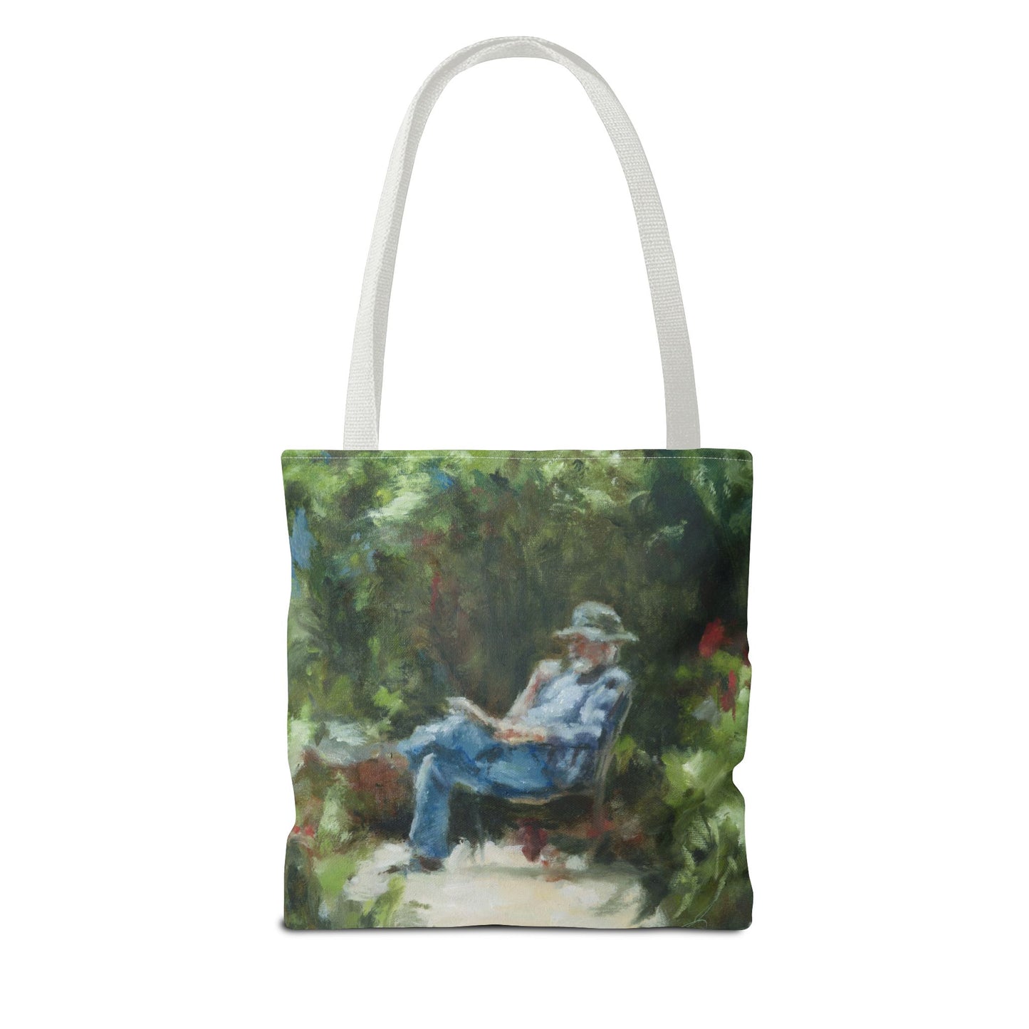 "The Man In The Garden" Painting - Tote Bag