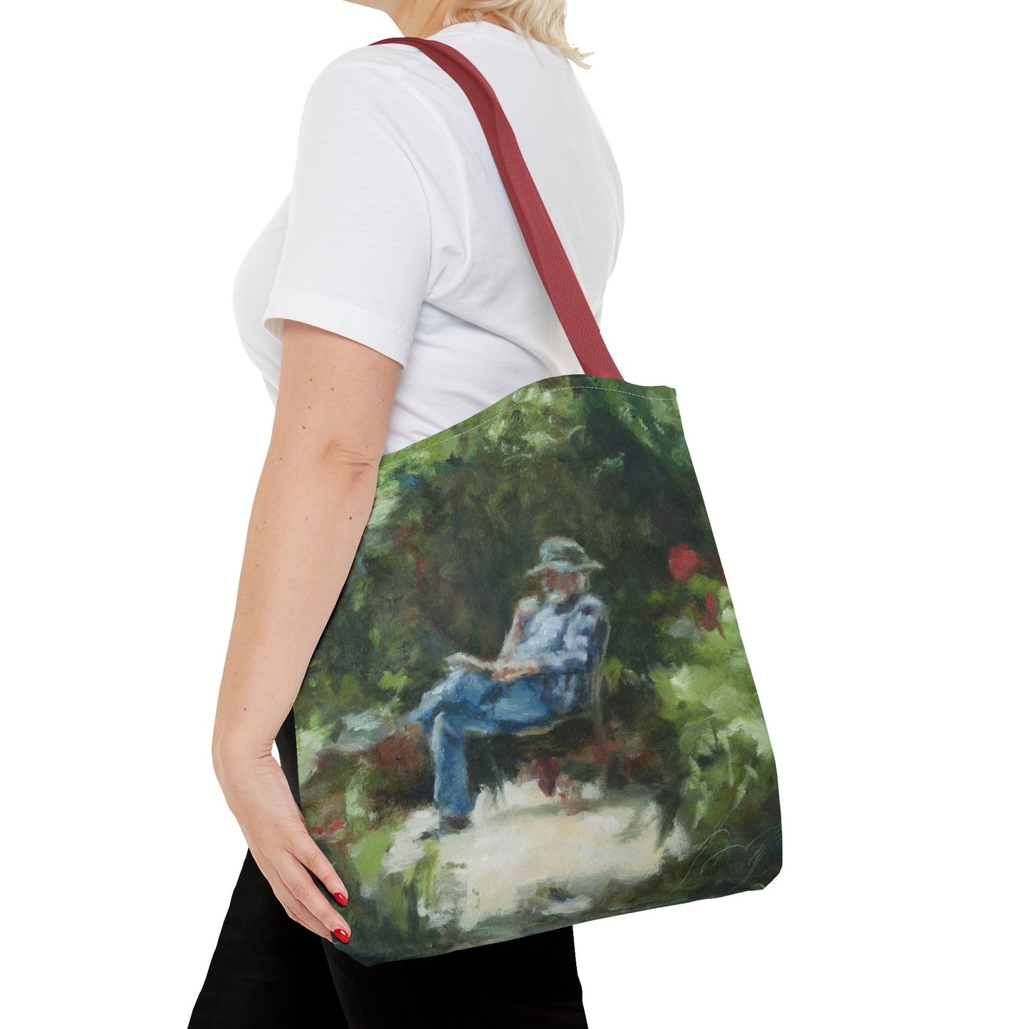"The Man In The Garden" Painting - Tote Bag