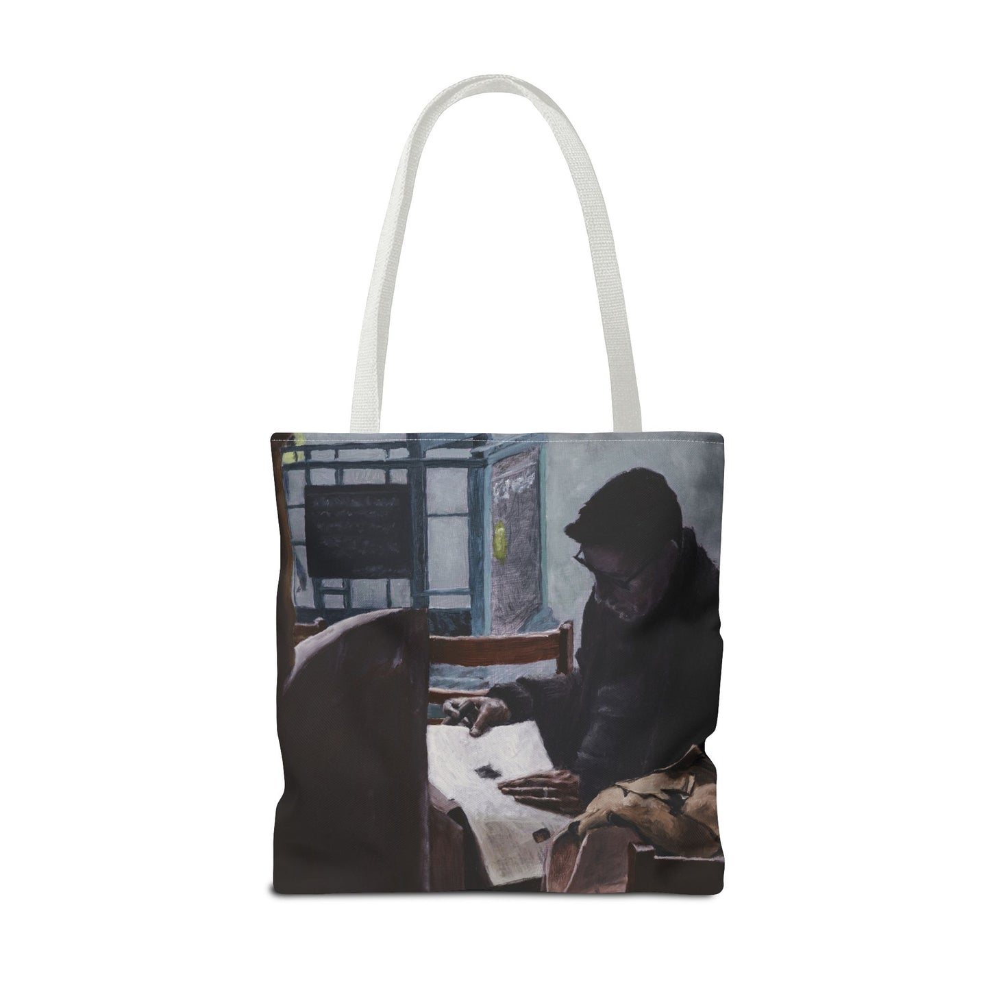 "The Man In The Cigar Shop" Painting - Tote Bag