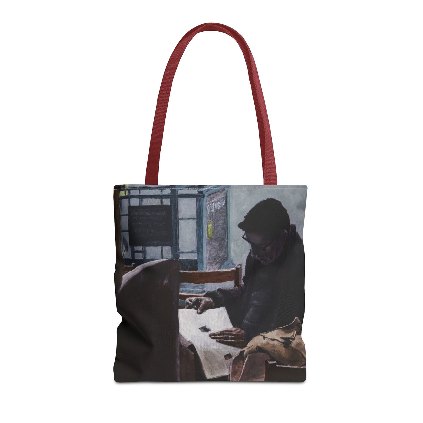 "The Man In The Cigar Shop" Painting - Tote Bag