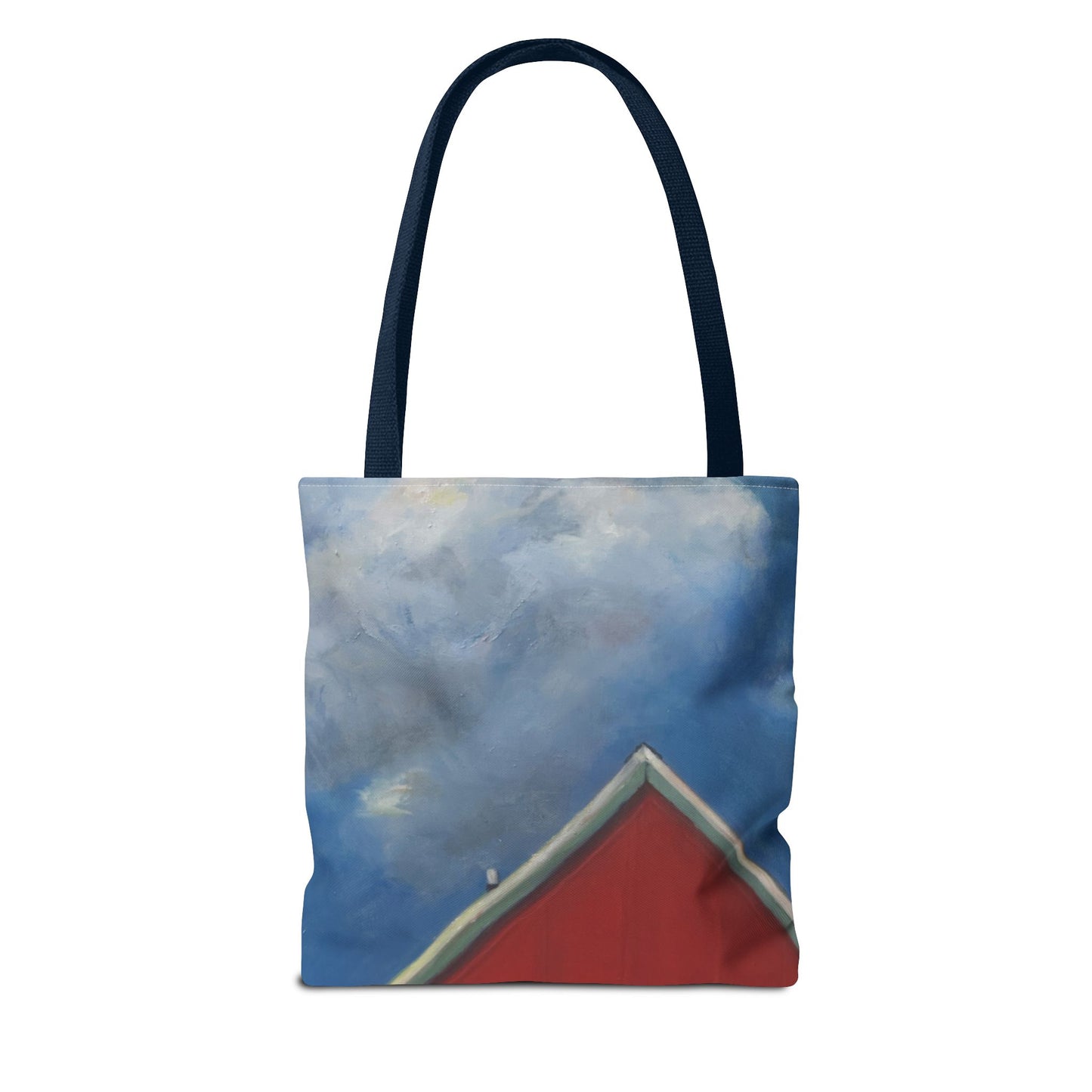 "The Red On The Blue" Painting - Tote Bag