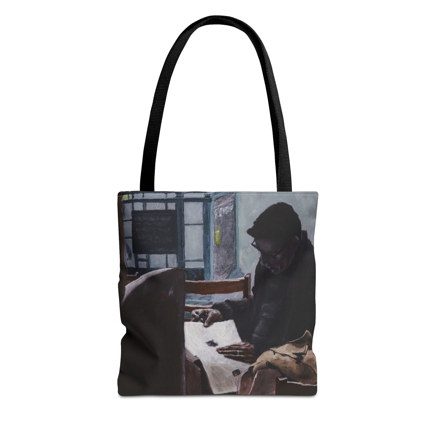 "The Man In The Cigar Shop" Painting - Tote Bag