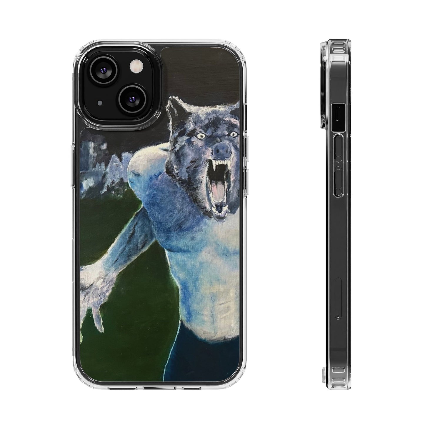 "The Wolfman" Painting - Phone Case