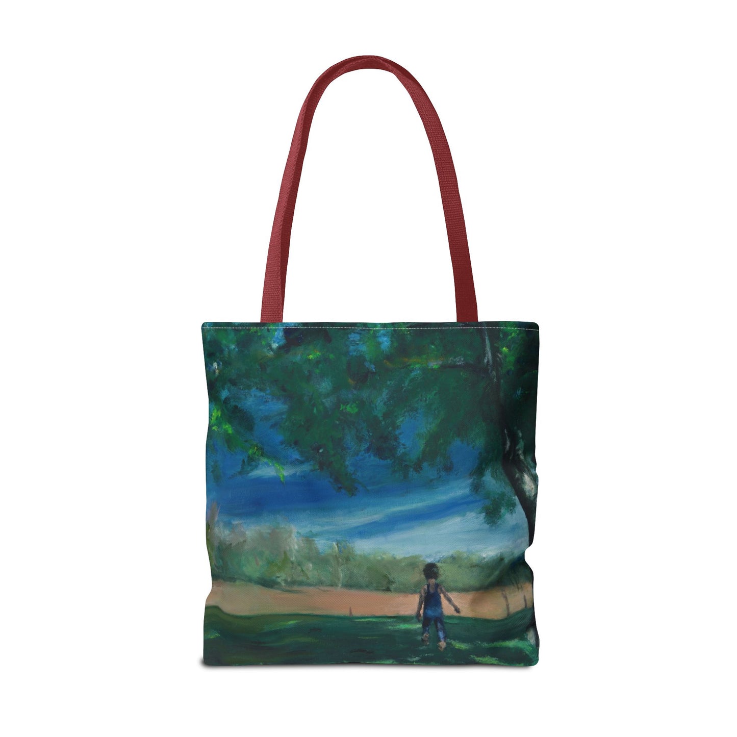 "The Boy In The Field" Painting - Tote Bag