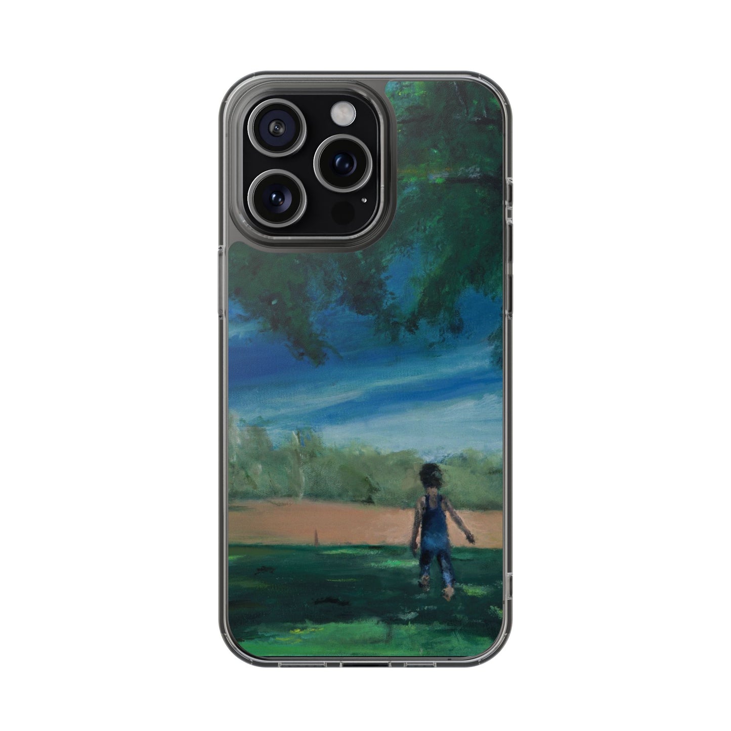 "The Boy In The Field" Painting - Phone Case