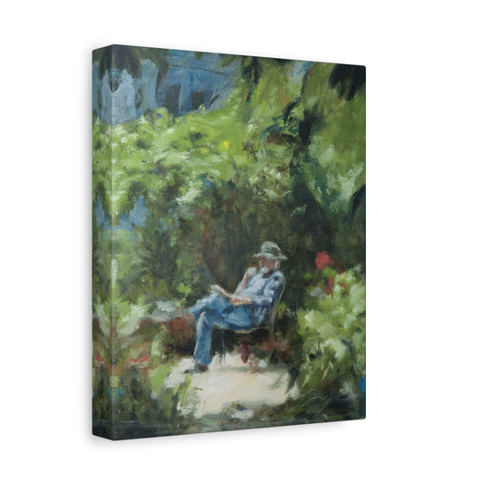"The Man In The Garden" Open Edition Canvas Print