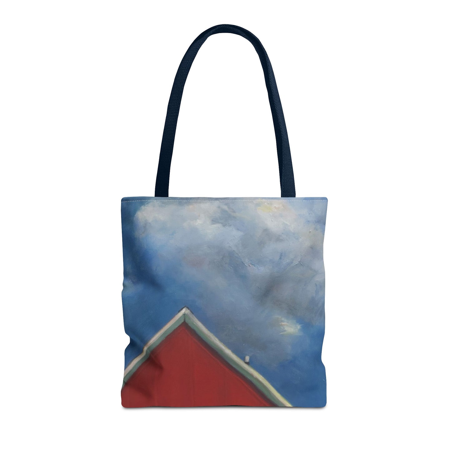 "The Red On The Blue" Painting - Tote Bag