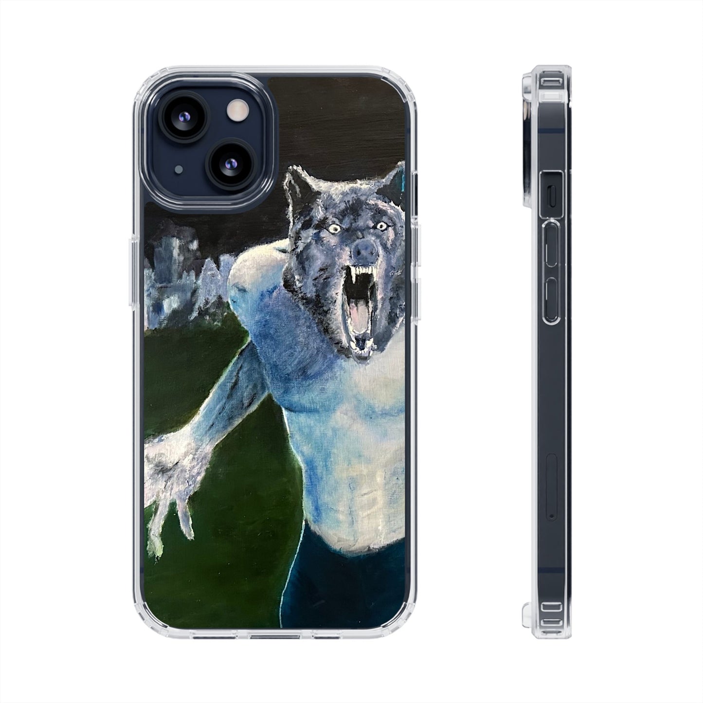 "The Wolfman" Painting - Phone Case
