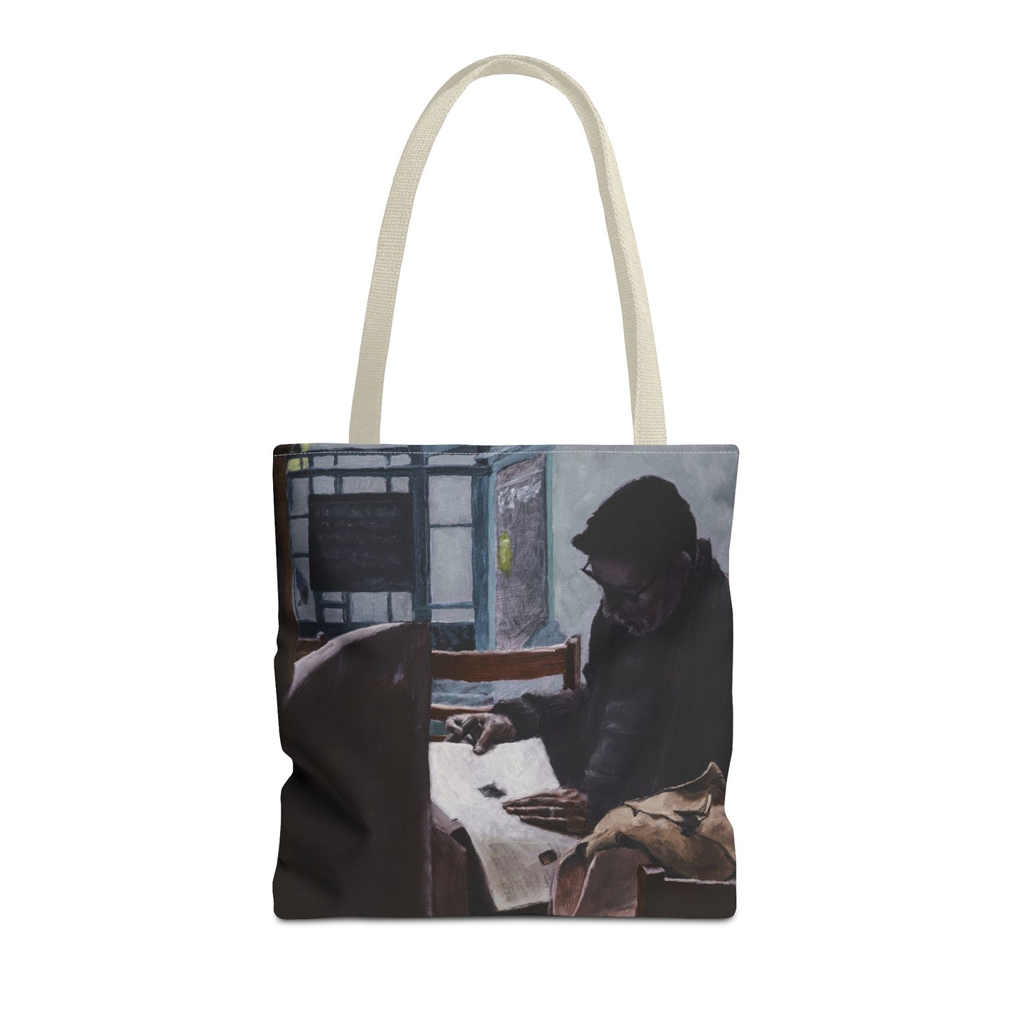 "The Man In The Cigar Shop" Painting - Tote Bag