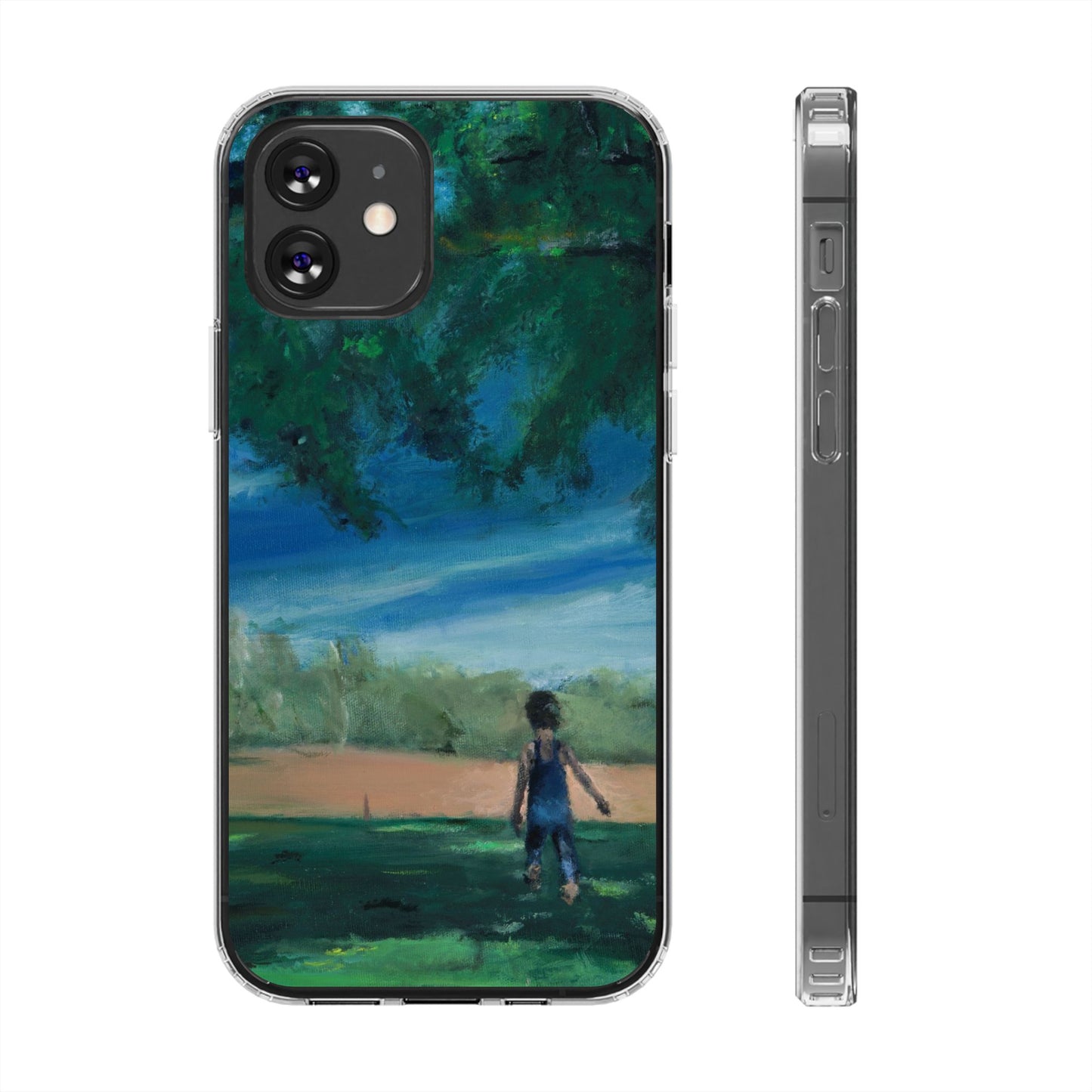 "The Boy In The Field" Painting - Phone Case