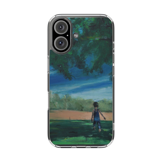 "The Boy In The Field" Painting - Phone Case