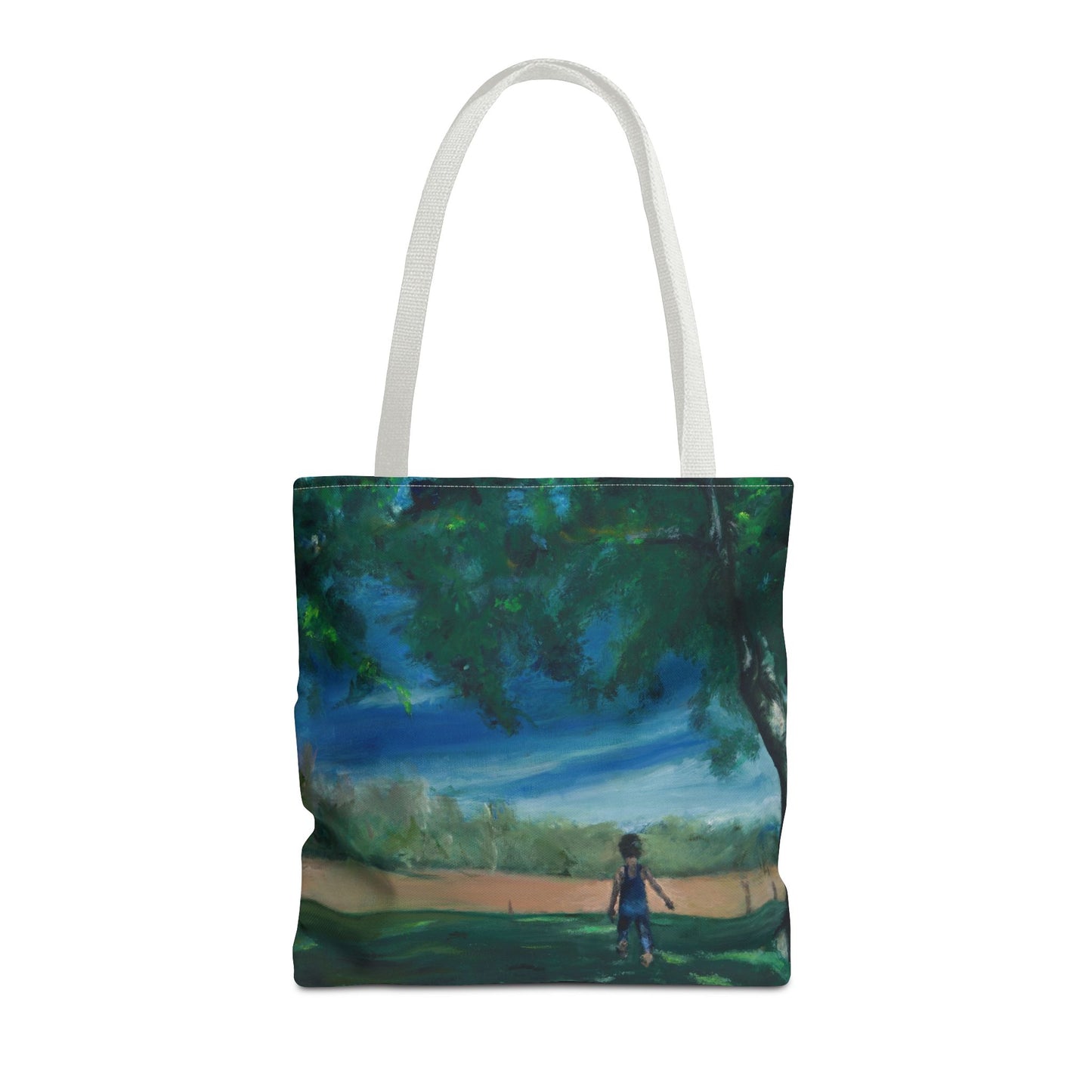 "The Boy In The Field" Painting - Tote Bag