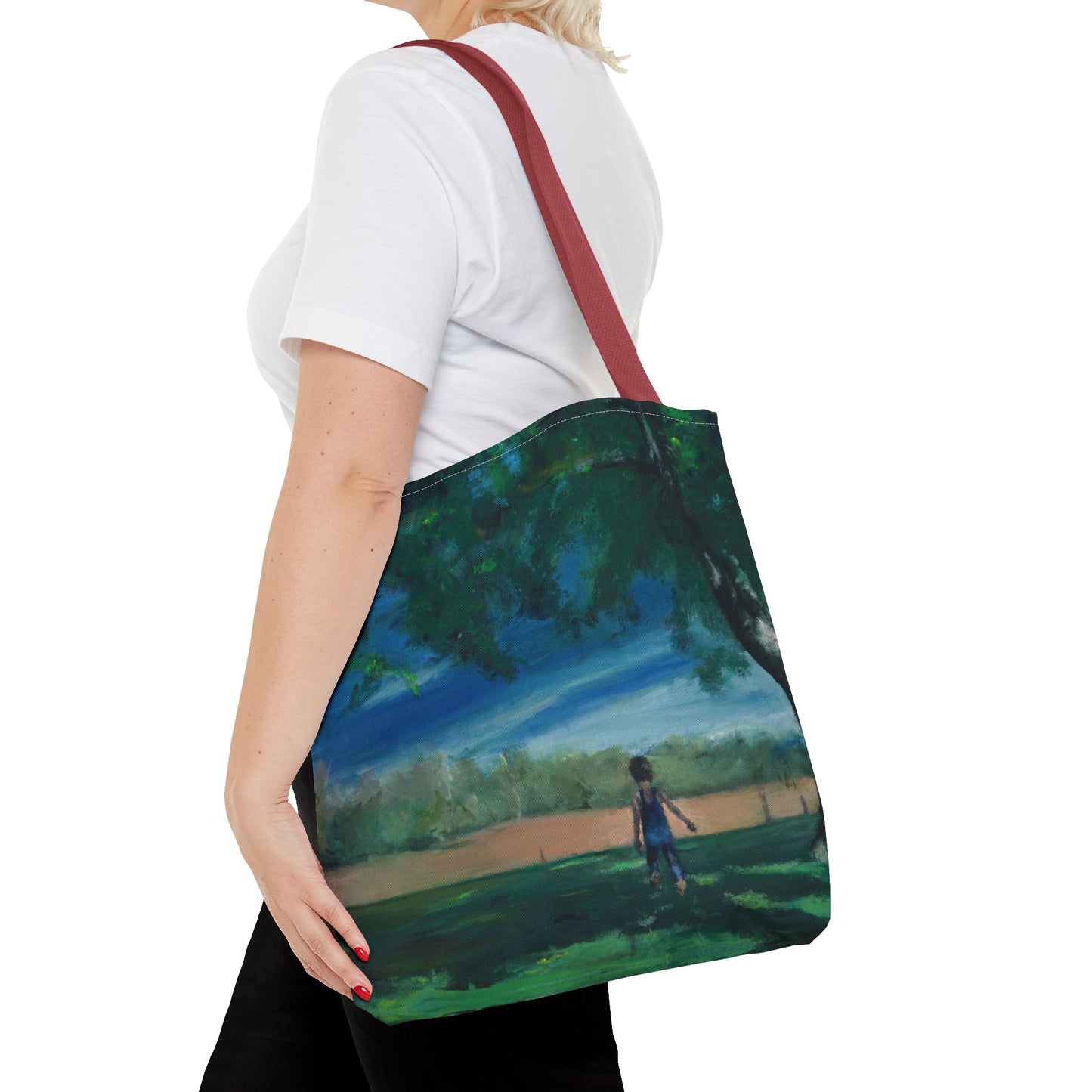 "The Boy In The Field" Painting - Tote Bag