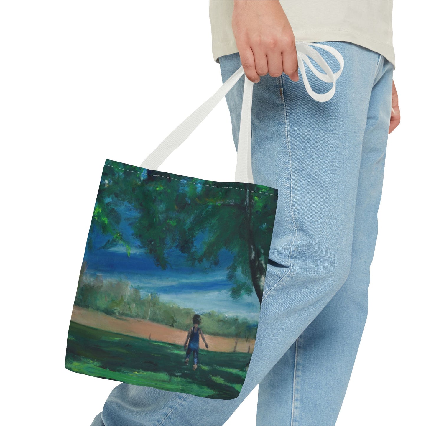 "The Boy In The Field" Painting - Tote Bag