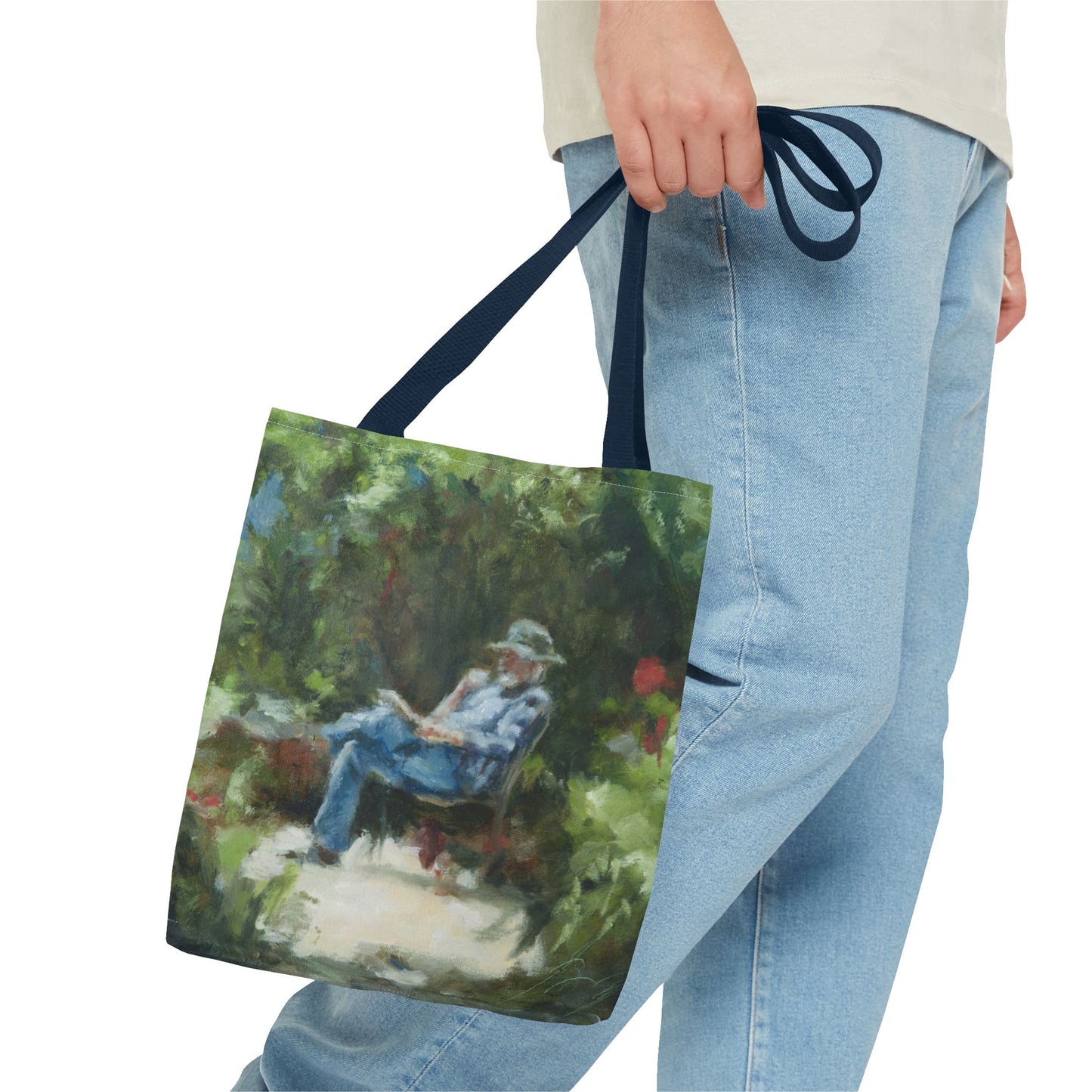 "The Man In The Garden" Painting - Tote Bag