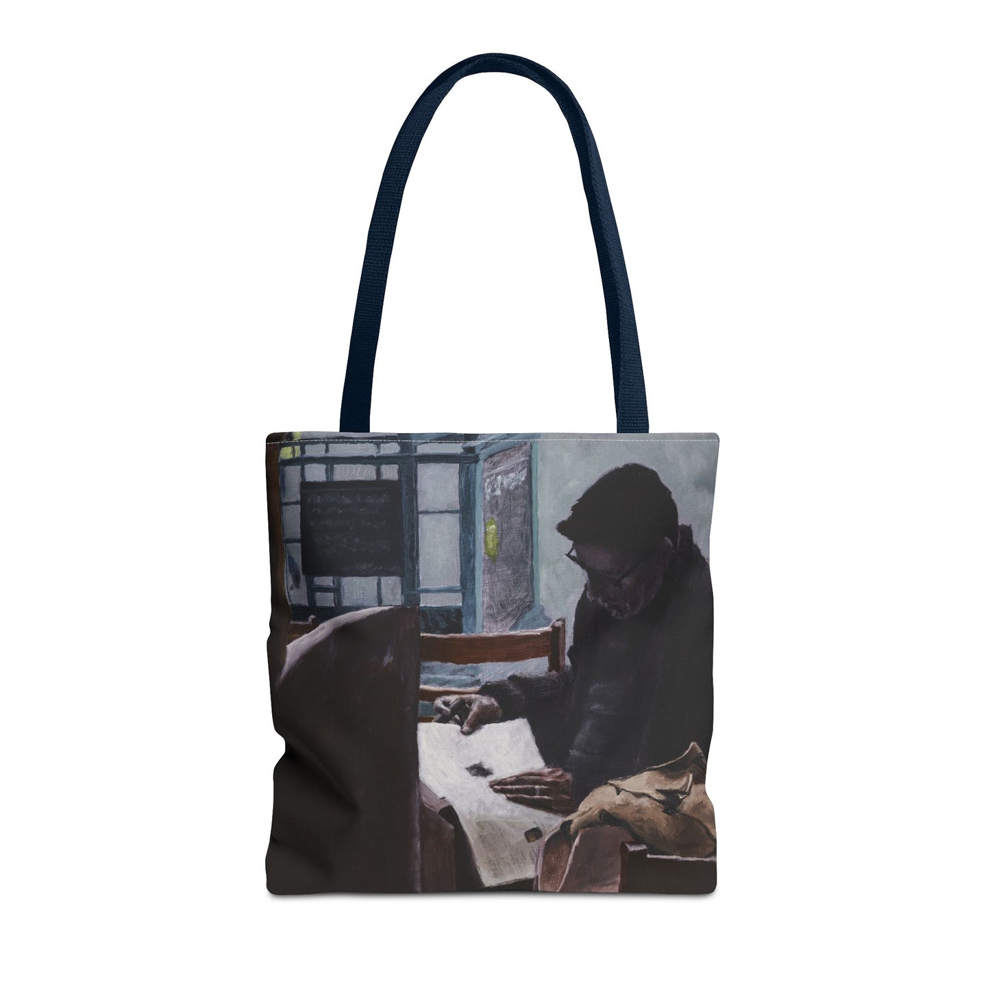 "The Man In The Cigar Shop" Painting - Tote Bag