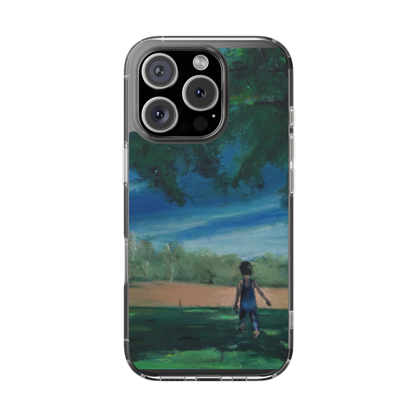 "The Boy In The Field" Painting - Phone Case