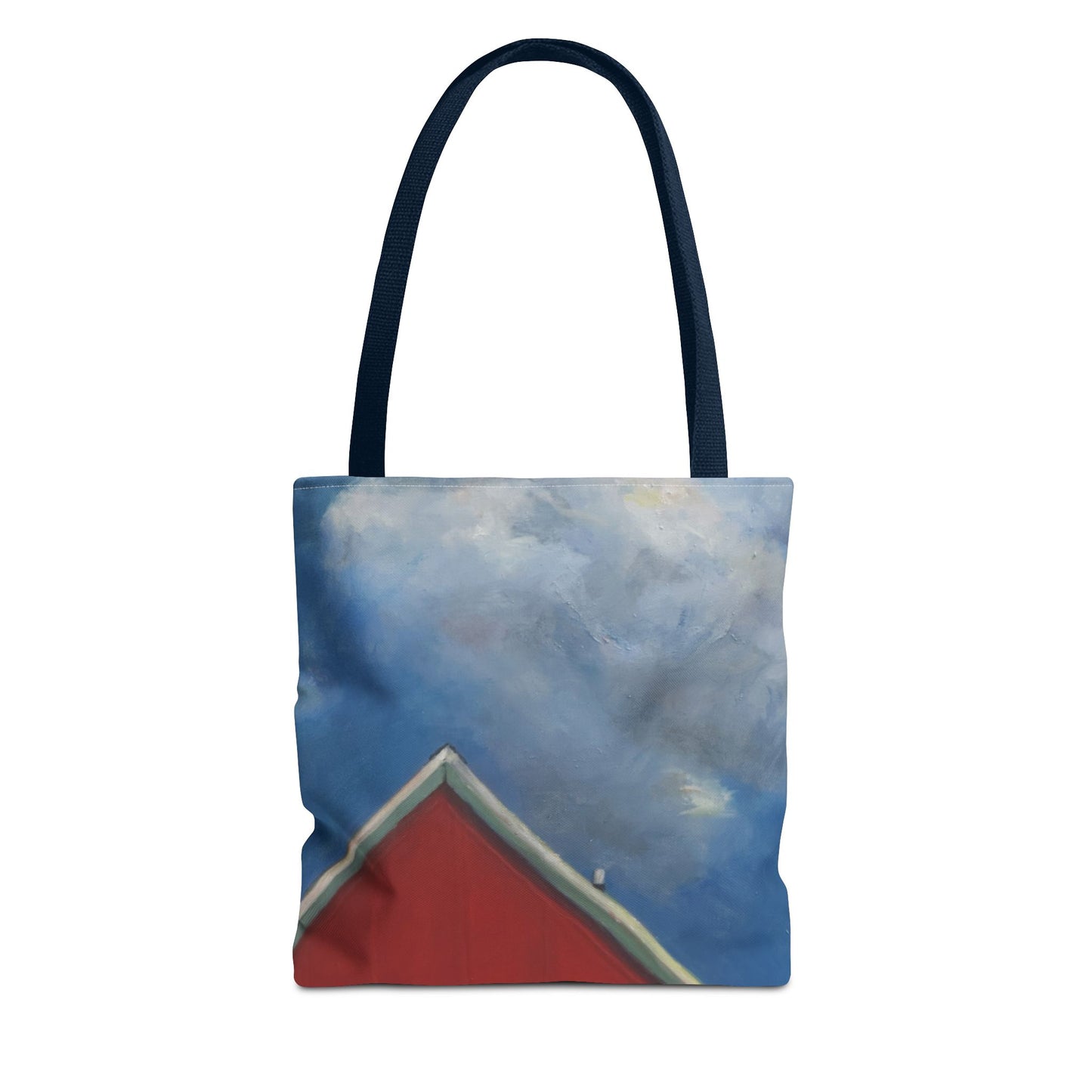 "The Red On The Blue" Painting - Tote Bag