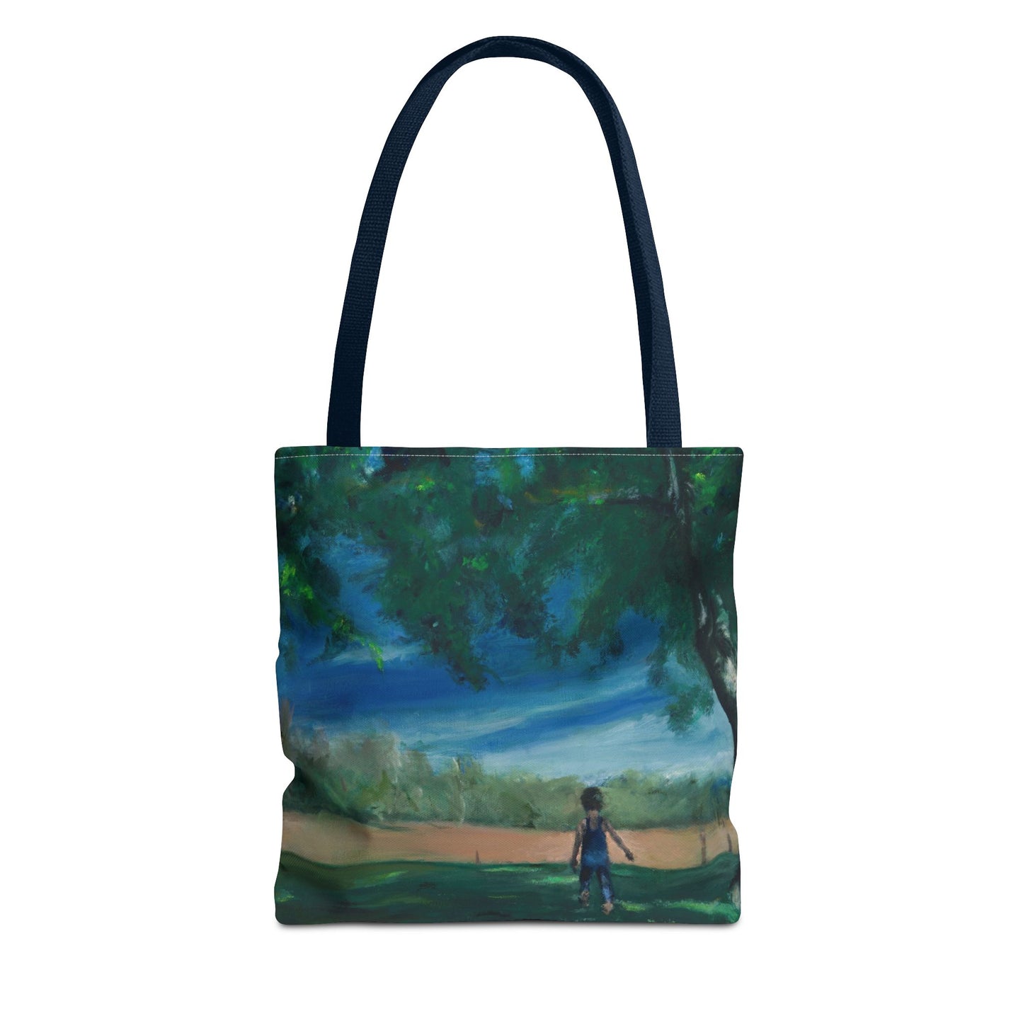 "The Boy In The Field" Painting - Tote Bag