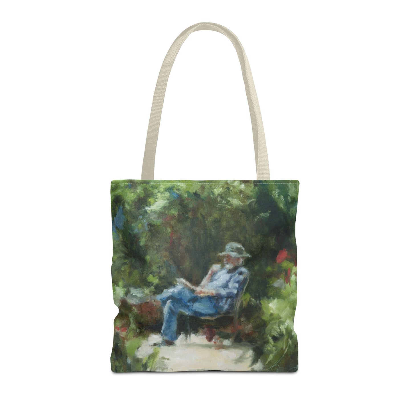 "The Man In The Garden" Painting - Tote Bag