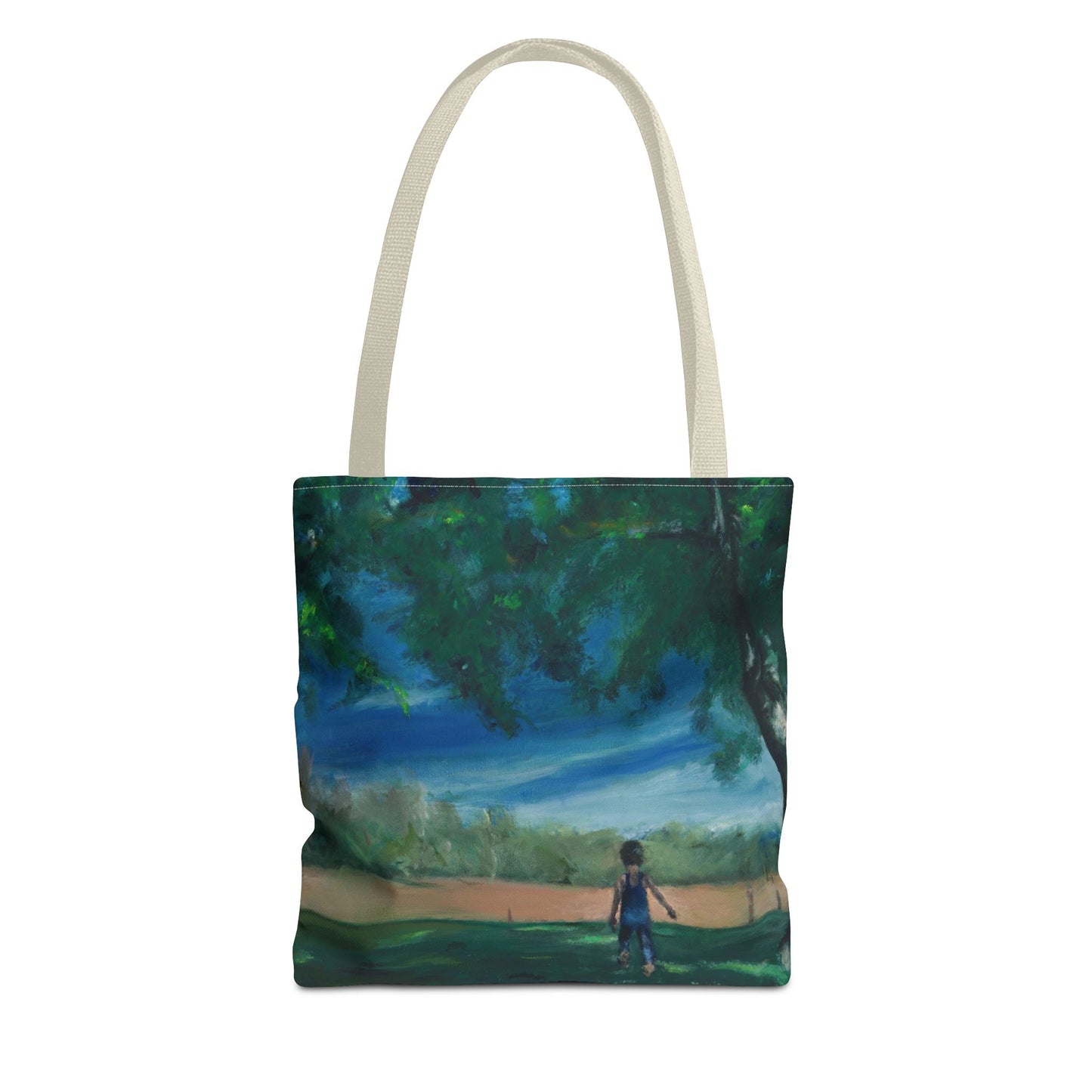 "The Boy In The Field" Painting - Tote Bag