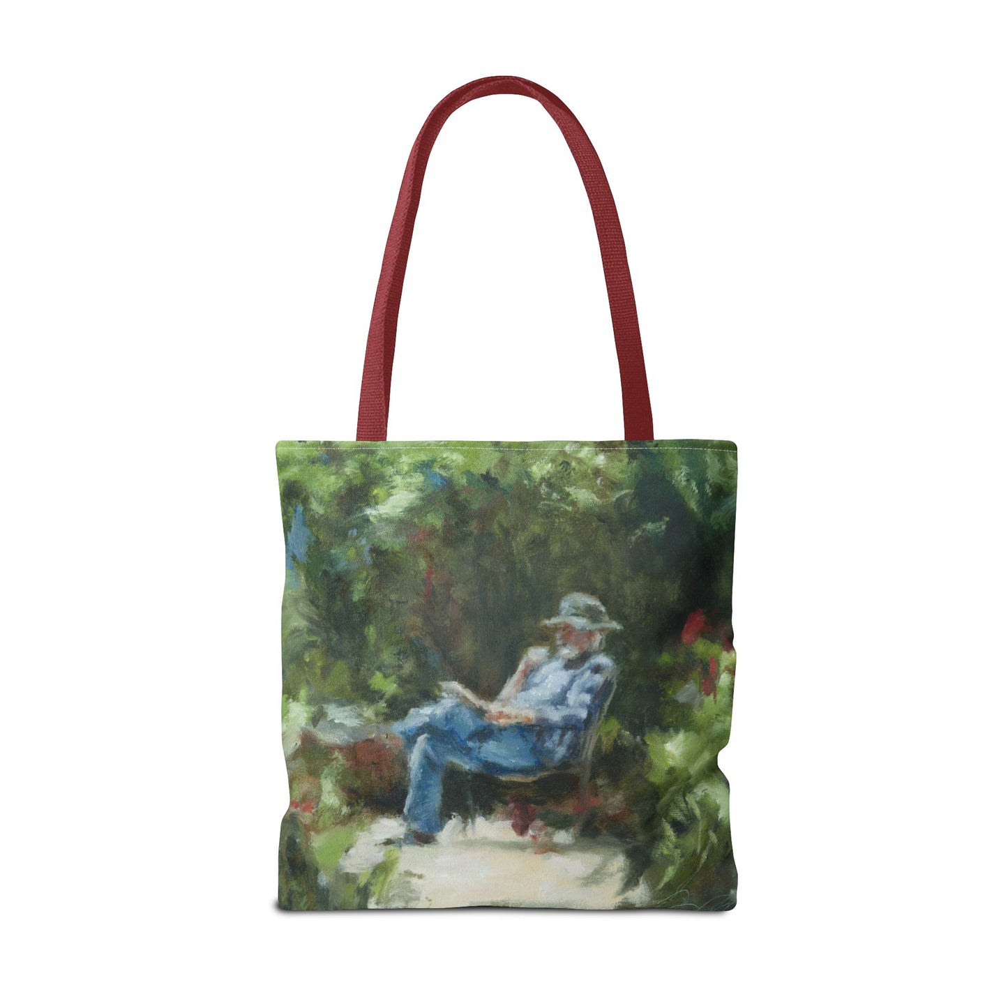 "The Man In The Garden" Painting - Tote Bag