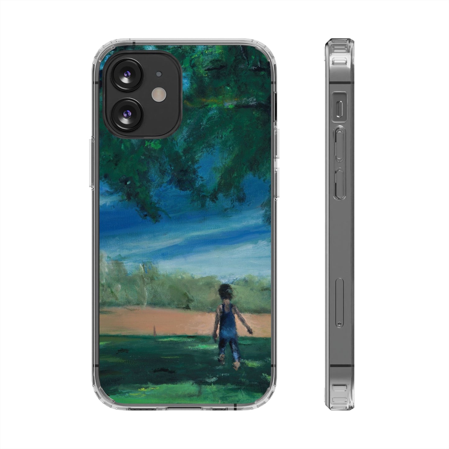 "The Boy In The Field" Painting - Phone Case