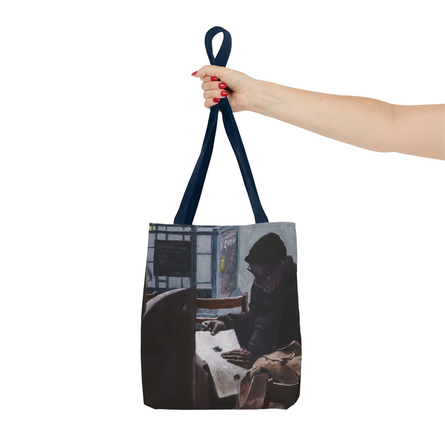 "The Man In The Cigar Shop" Painting - Tote Bag