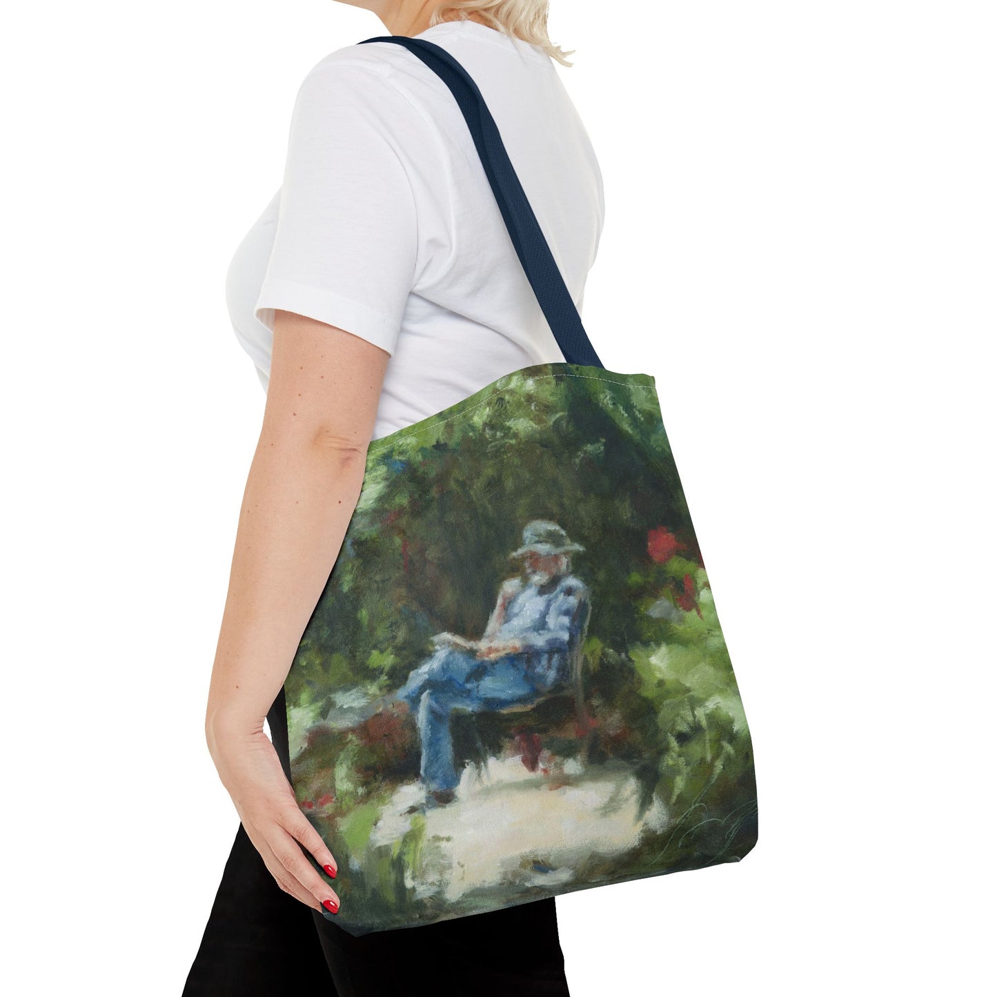 "The Man In The Garden" Painting - Tote Bag