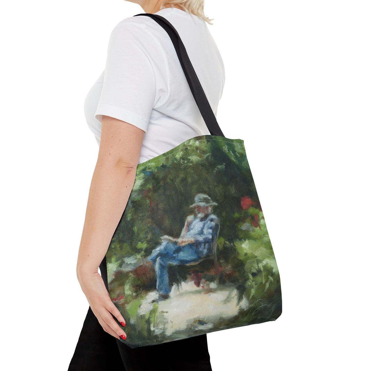 "The Man In The Garden" Painting - Tote Bag