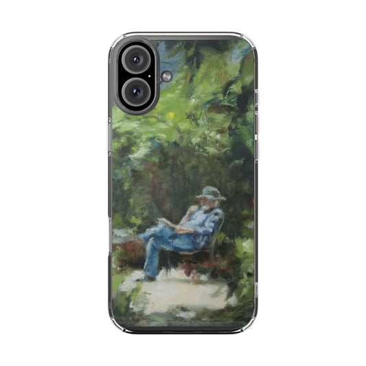 "The Man In The Garden" Painting - Phone Case