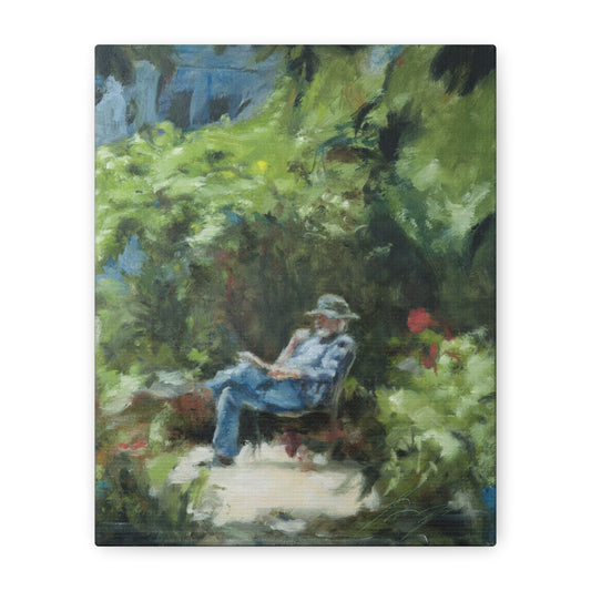 "The Man In The Garden" Open Edition Canvas Print
