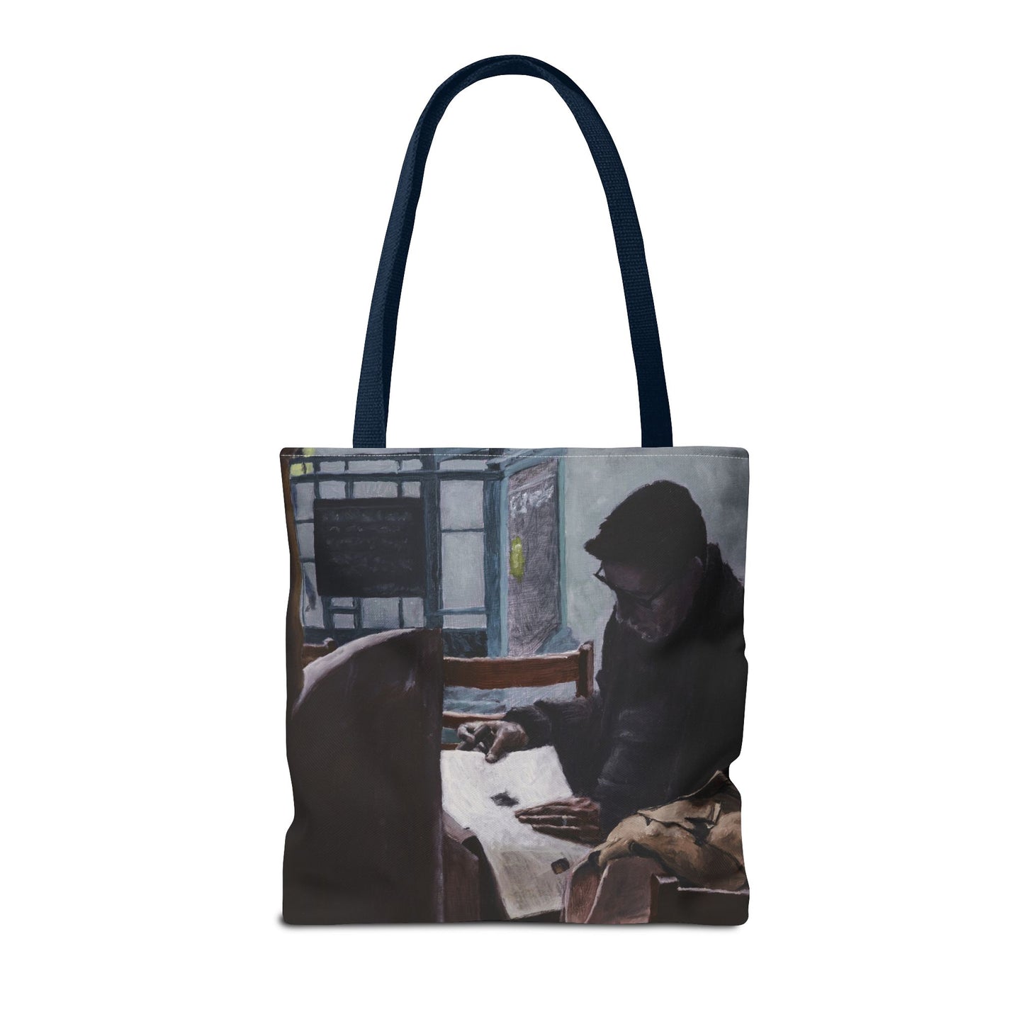 "The Man In The Cigar Shop" Painting - Tote Bag