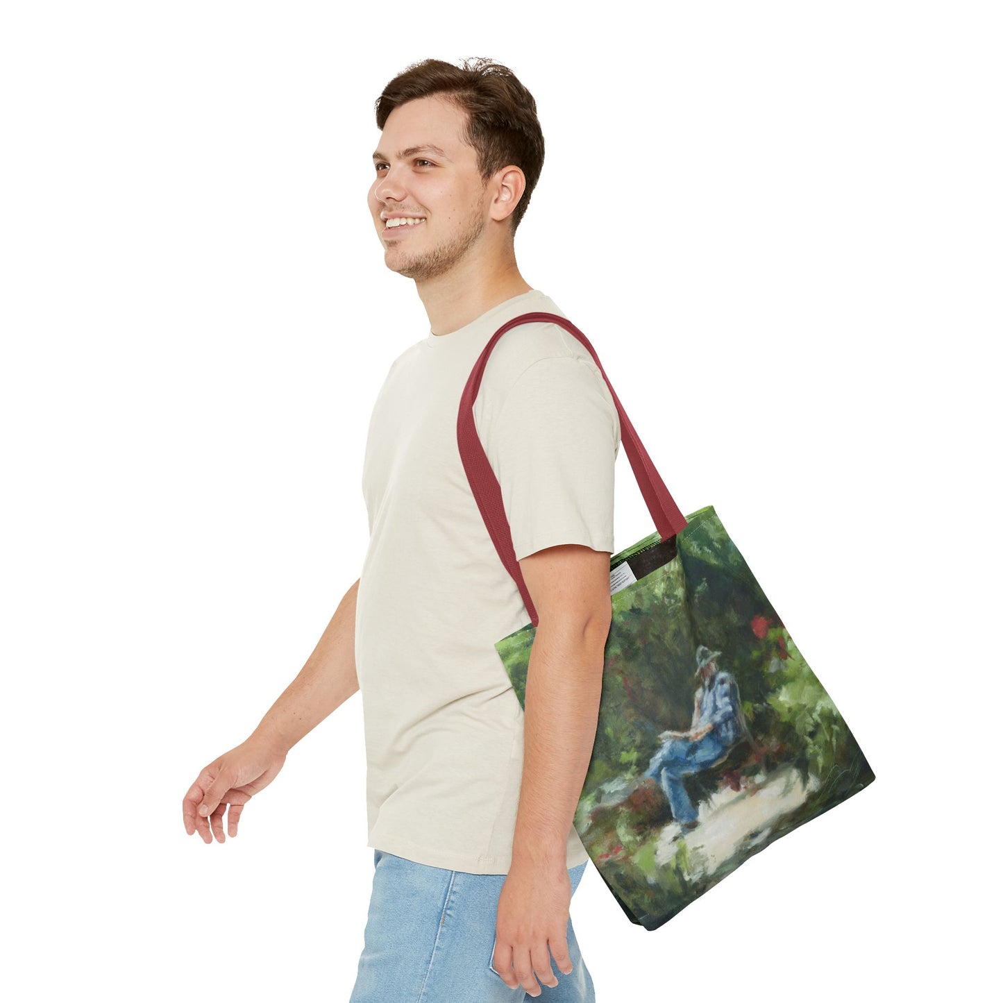 "The Man In The Garden" Painting - Tote Bag
