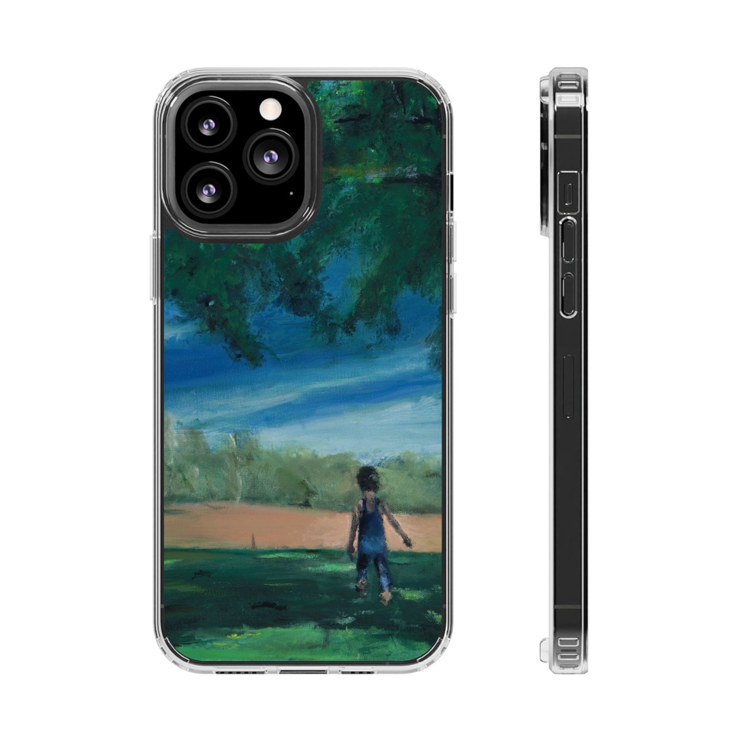"The Boy In The Field" Painting - Phone Case