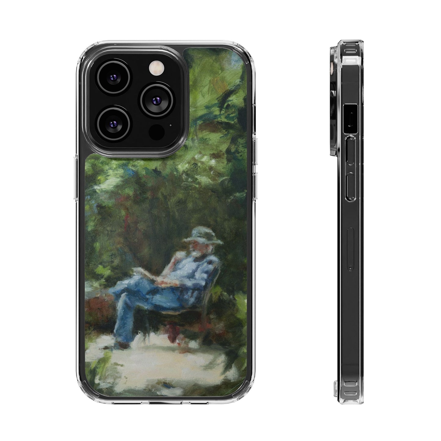 "The Man In The Garden" Painting - Phone Case