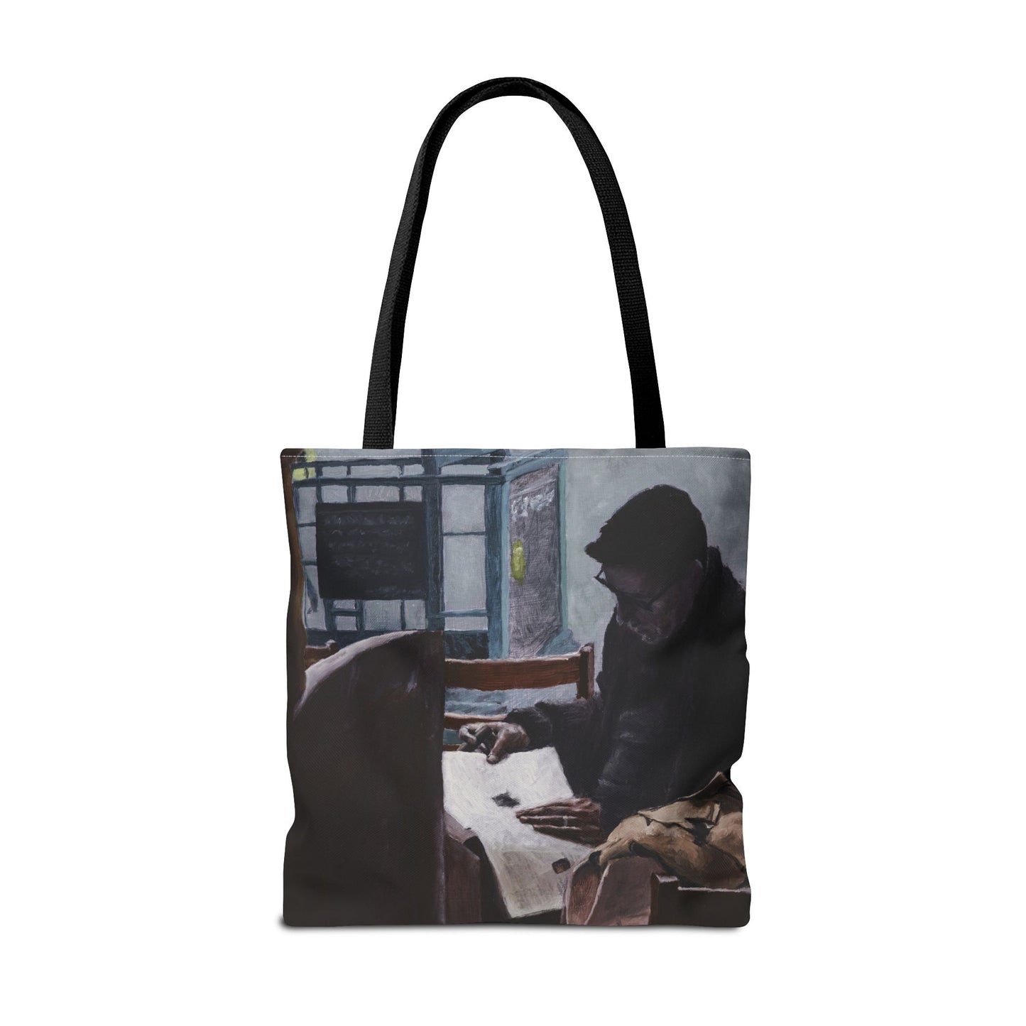 "The Man In The Cigar Shop" Painting - Tote Bag