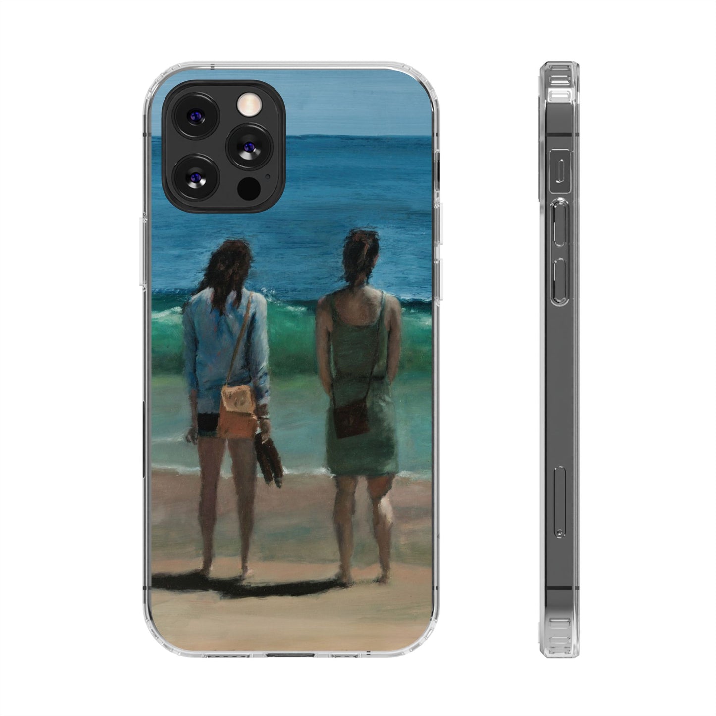 "The Women On The Beach" Painting - Phone Case