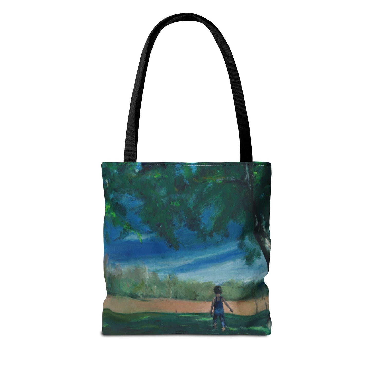 "The Boy In The Field" Painting - Tote Bag